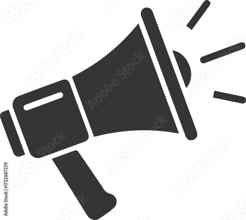Advertising Megaphone Icon – 3D Promotion and Marketing