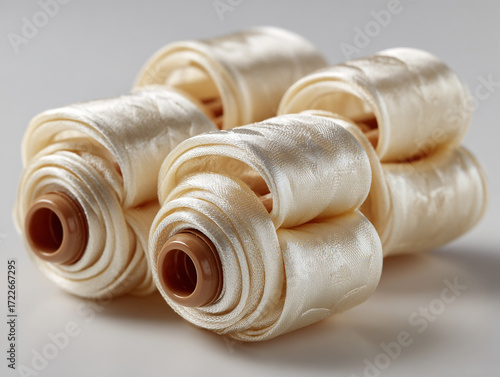 Satin Arranged Curlers Hair Fabric Loops Heatless