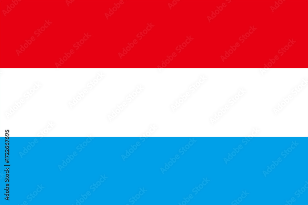 Naklejka premium 룩셈부르크 국기