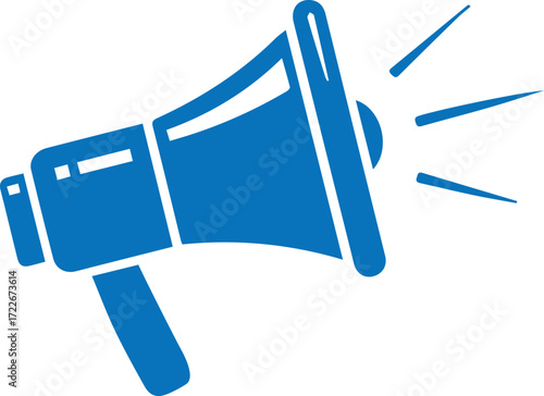 Business Promotion Megaphone Icon – 3D Marketing Symbol