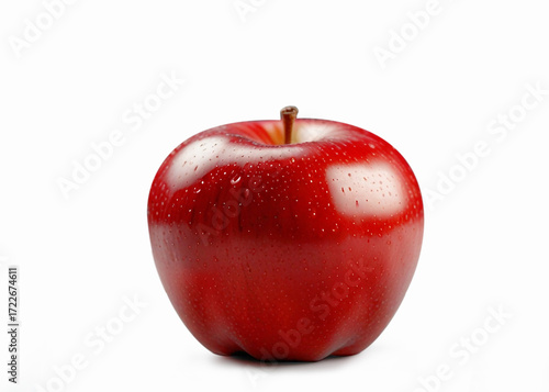 red apple isolated on white