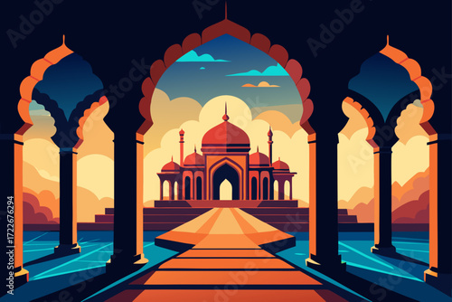 this image depicts a breathtaking view of an ornat