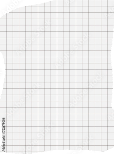 Ripped Grid Paper Illustration