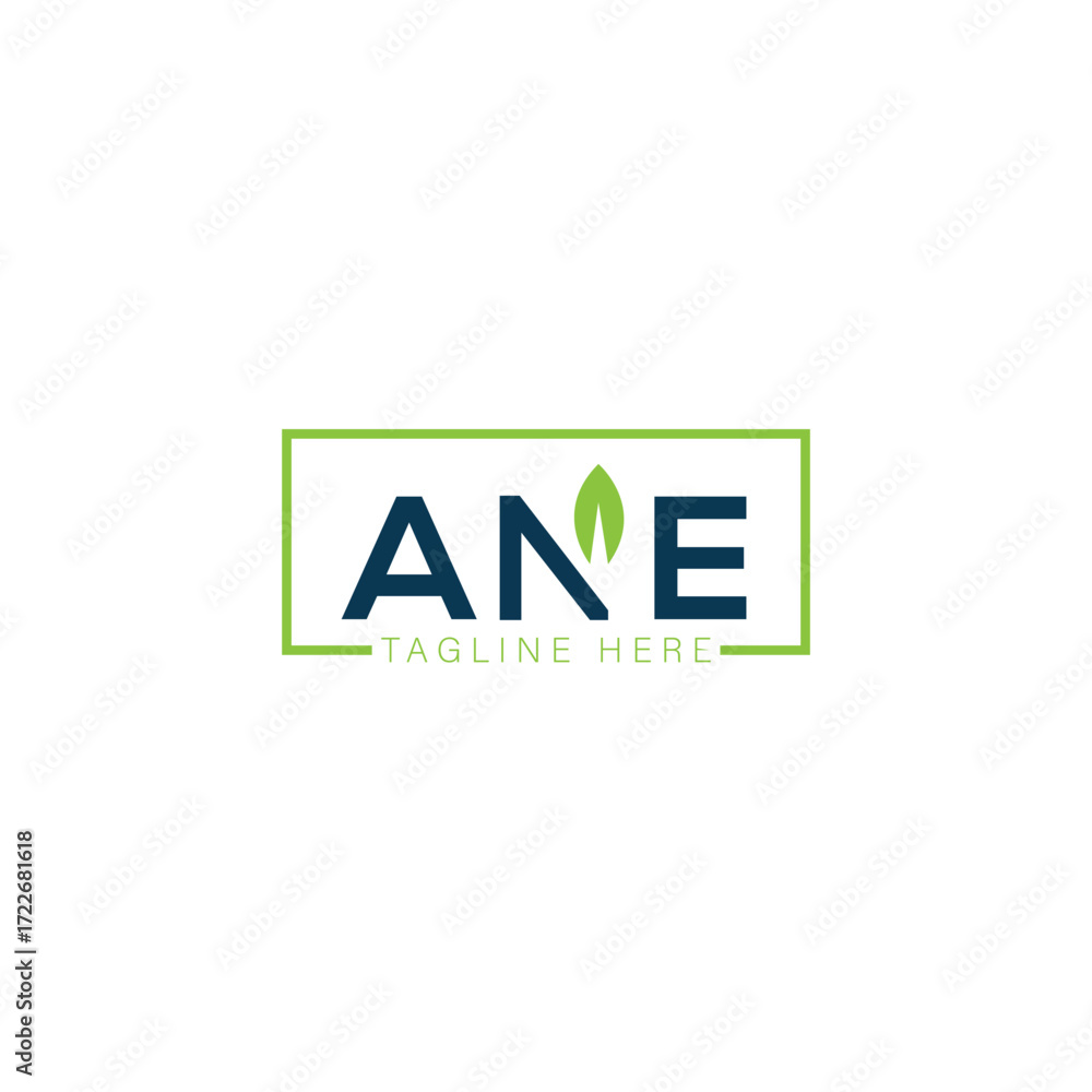 Obraz premium ANE letter logo design on WHITE background. ANE creative initials letter logo concept. ANE letter design.