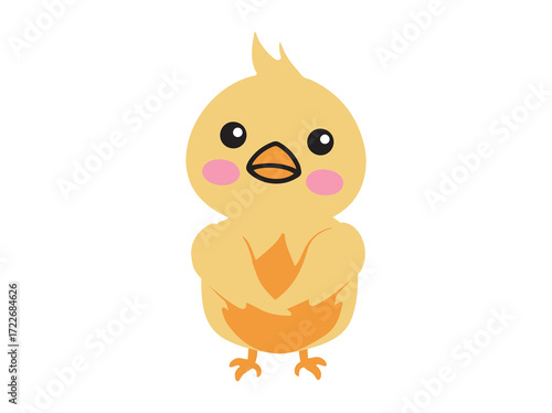 Cute Jungle Animals Background with Chicks
