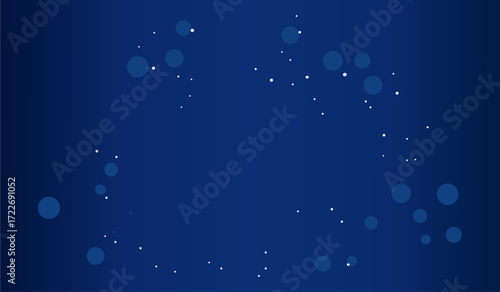 Dark blue background with glowing bokeh light effect, ideal for festive, holiday, and elegant design projects.
