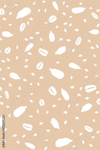 Seeded Wholegrain Bread Vector Pattern