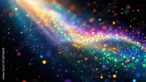 Abstract colorful particles