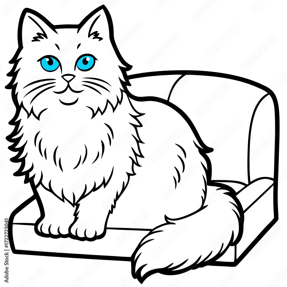 Obraz premium cat blue eyes