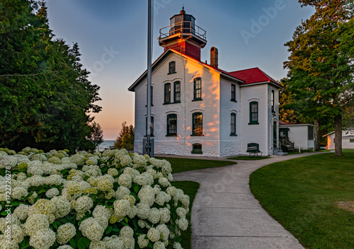 733-39 Grand Traverse Lighthouse Sunset