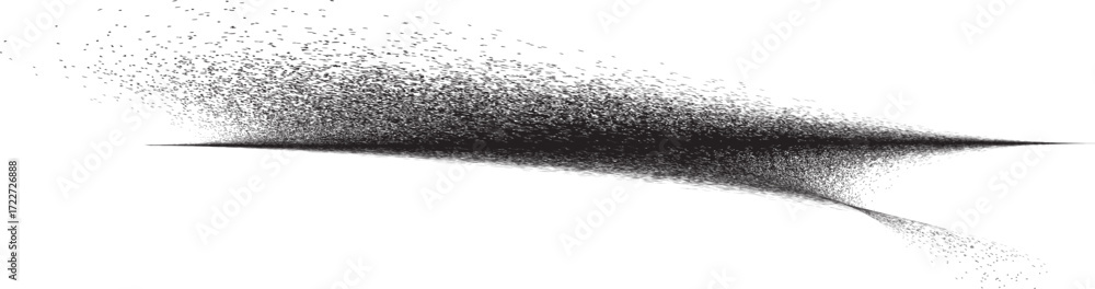 Fototapeta premium Decorative wave of line . Brush stroke waves. Abstract flow linear fluid design element .Zigzag wave. Wavy Music sounds lines. Squiggle brush stroke . Ornament design.Line art .Brush paint Vector