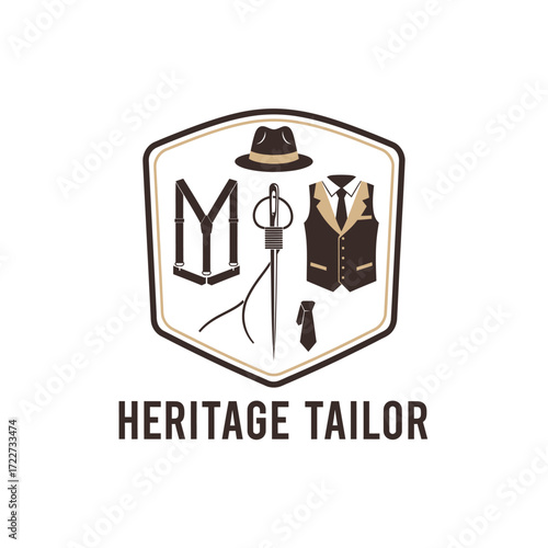 heritage design traditional textile tailoring  hat tie vest