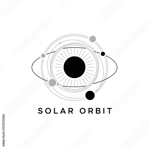 space orbit universe cosmos science galaxy solar astronomy planet star circle line