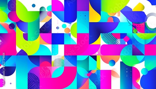 Colorful Geometric Pattern Design.