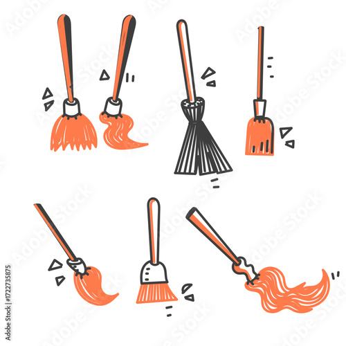 doodle broom and brush collection