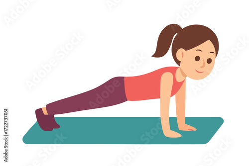women doing push up