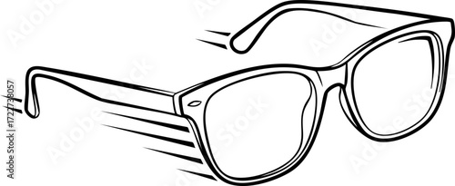 Stylish sunglasses conveying a sense of cool retro fashion and modern design perfect for summer vibes and lifestyle visuals