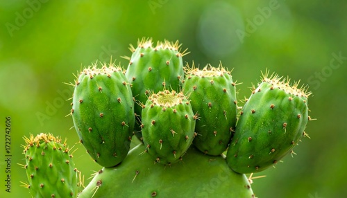 Close-up of cactus pads