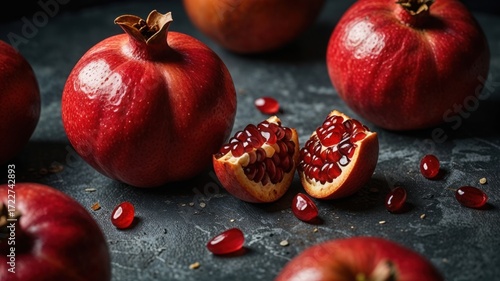 Vibrant Pomegranates