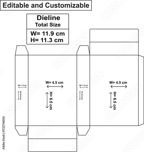 Dieline template, box template design,diecute design, medichine package design