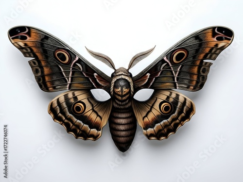 Intricate Mummy Mask with Burnt Edges and Glowing Eyes, an Artistic Representation