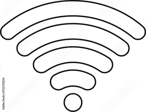 Flat WiFi Connectivity Icon