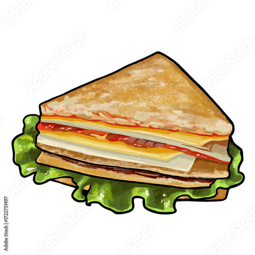 sandwich with ham