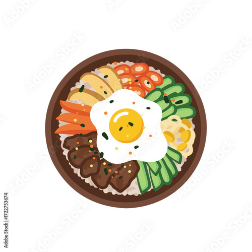 Korean bibimbap dish suitable for food blogs, restaurant menus, travel articles, and cultural websites.