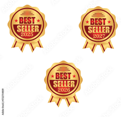 Official Best Seller Certification Stamp Seal for Publishers and Authors, Grungy Textured Best Seller Stamp with Ink Splatter Effect for Edgy Designs