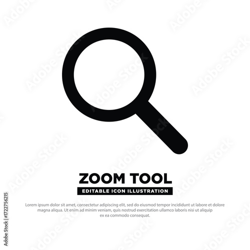 Zoom Artboard tool icon vector design. tool for design. Design element. Zoom tool silhouette. Design tool icon vector illustration