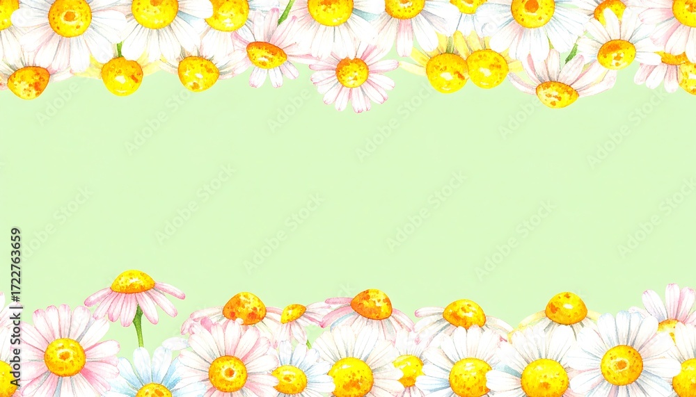Obraz premium Delicate Floral Border Design.