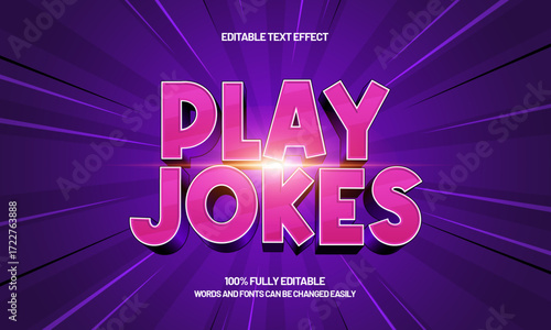 play jokes editable text effect for kids