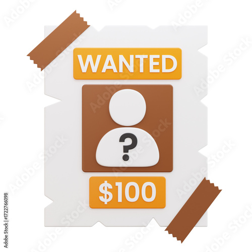 $100 Reward Wanted Person - Mystery Person Missing, Help Find Them!