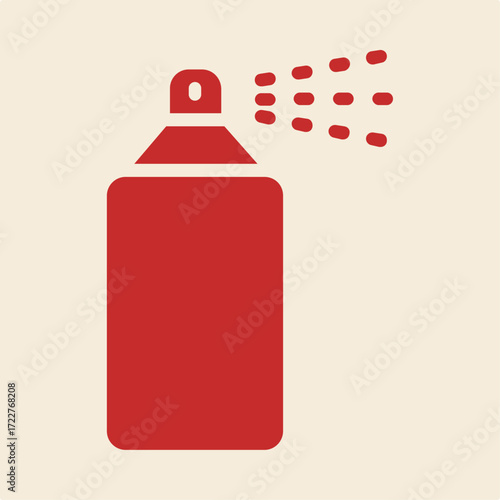 Spray can symbol artwork trendy useful vector Illustration design charming colorful background