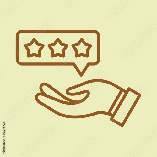 Customer Review trendy artwork design useful creative Illustration lovely colorful background