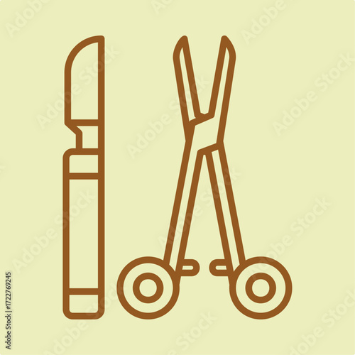 Surgery trendy artwork design useful creative Illustration lovely colorful background