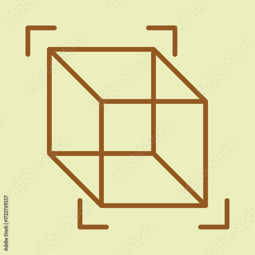 3D Cube trendy artwork design useful creative Illustration lovely colorful background