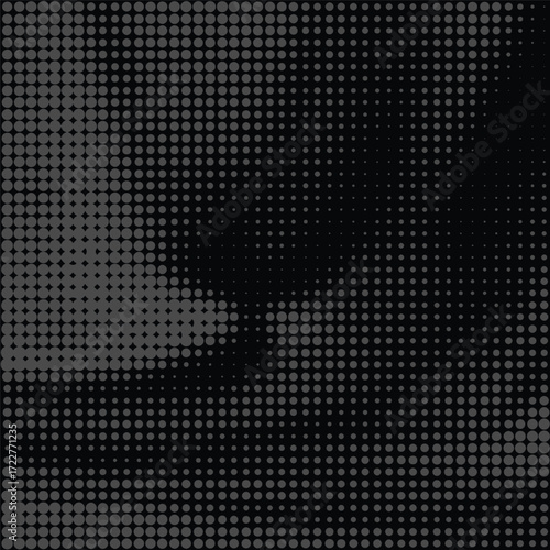 Digital dot half tone black...