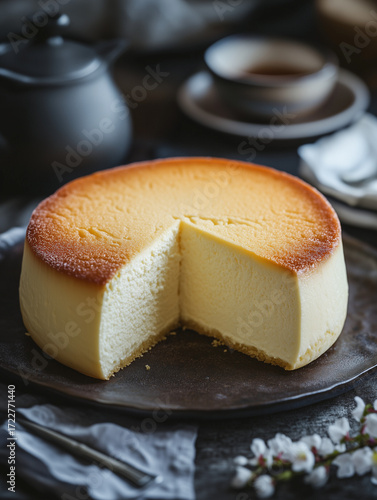 A Japanese cotton cheesecake