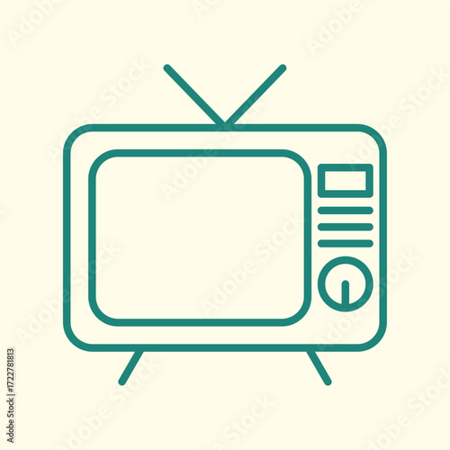 TV trendy artwork design useful creative Illustration gorgeous colorful background