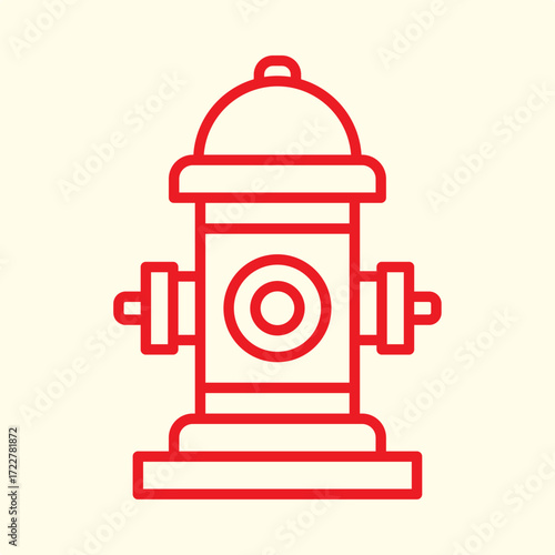 Fire Hydrant trendy artwork design useful creative Illustration cute colorful background