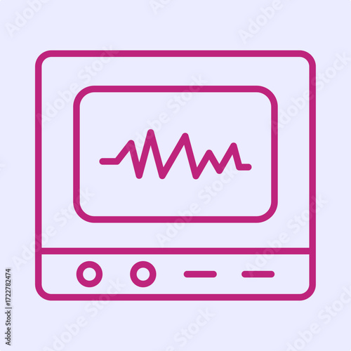 Oscilloscope trendy artwork design useful creative Illustration handsome colorful background
