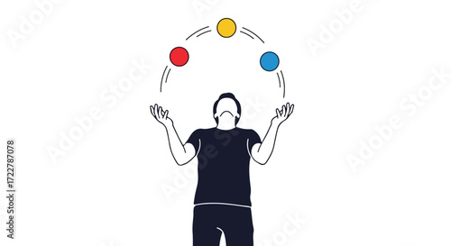 Juggler with Colorful Balls: A Metaphor for Managing Multiple Tasks Simultaneously with Dexterity and Skillfulness