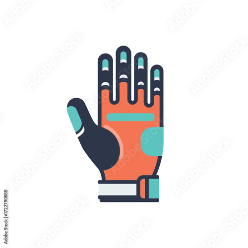 Protective Gear Cycling Gloves Icon Illustration