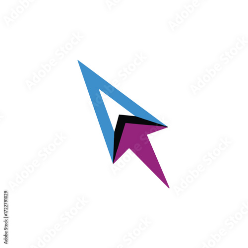 Free Download Dynamic abstract cursor icon representing digital navigation and user interaction in computing interfaces, symbolizing click, select, and online engagement with a modern design - GFXLoad