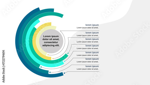 Concentric Circles Infographic A Clear Visual Representation