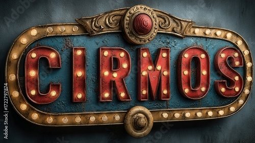 Illuminated sign reads 