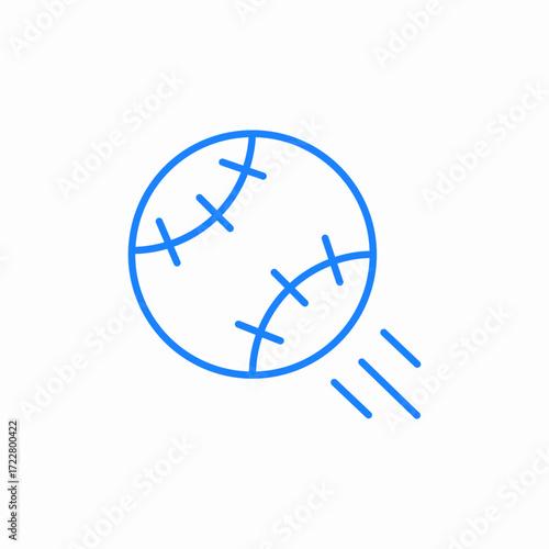 baseball sports play icon sign vector