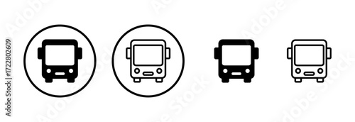 Bus icon logo design. bus sign and symbol