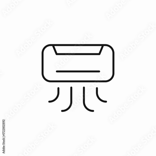 air conditioner unit icon sign vector